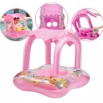 Baby Float dubak za vodu na naduvavanje ROZI CETVRTASTI
