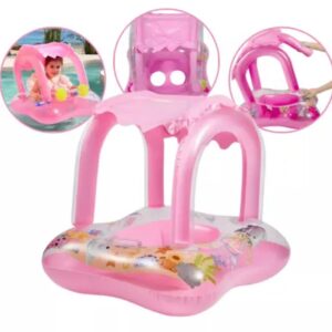 Baby Float dubak za vodu na naduvavanje ROZI CETVRTASTI