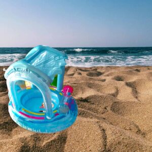 Baby Float okrugli dubak za vodu na naduvavanje PLAV