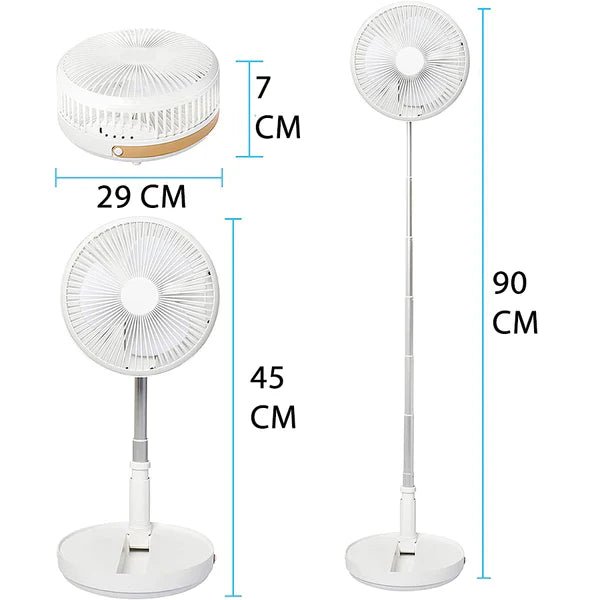 Punjivi sklopivi električni ventilator sa ugradjenim baterijom - Slika 2