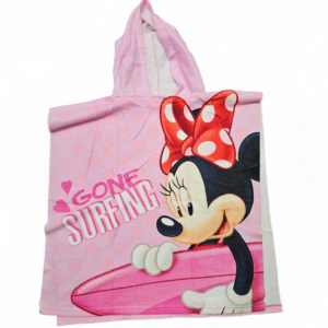 Dečiji pončo peškir sa kapuljačom - Pončo Minnie - Peškir sa kapuljačom 26-005