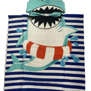 Dečiji pončo peškir sa kapuljačom - Pončo Shark - Peškir sa kapuljačom lin-009
