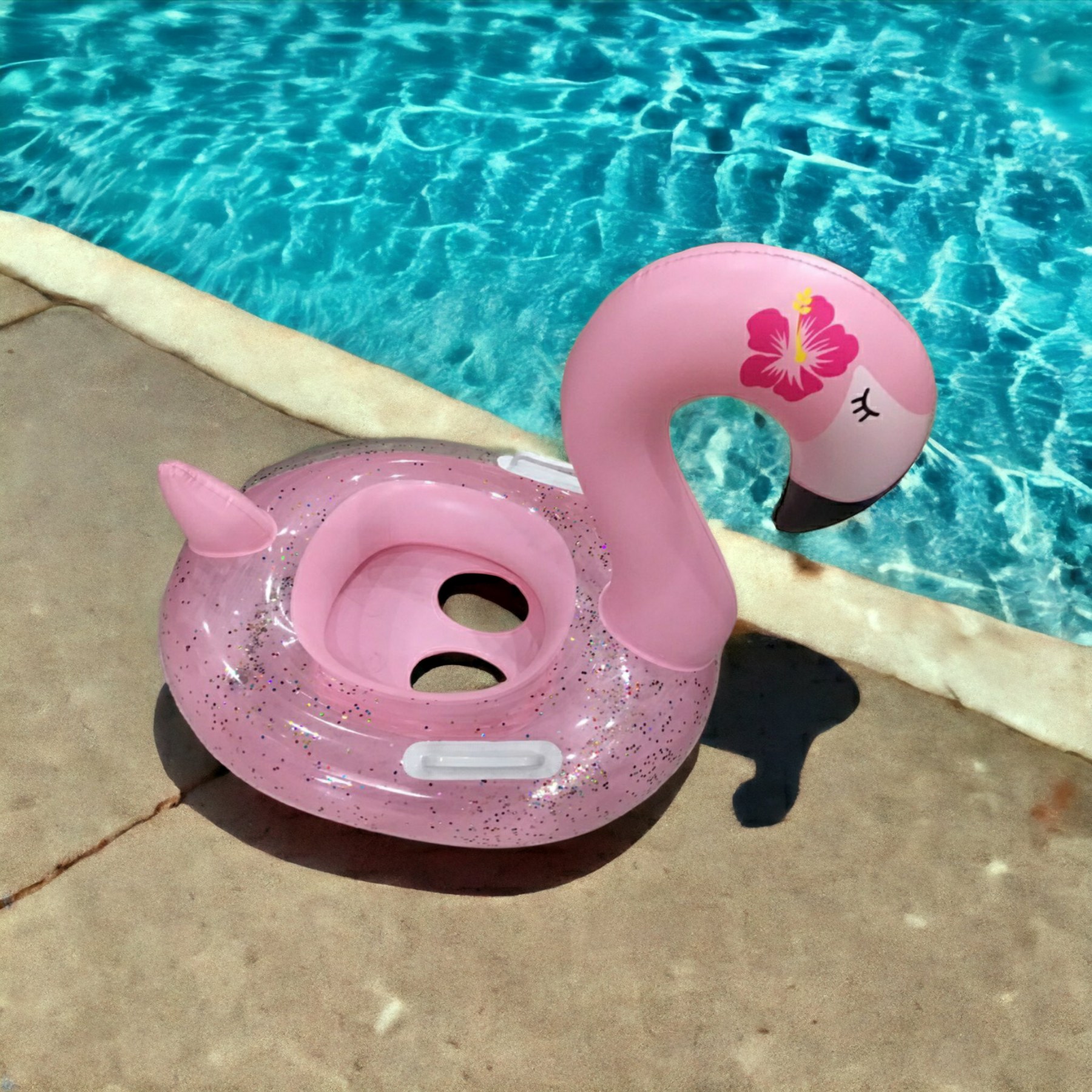 Guma za plivanje Roze FLAMINGO - Slika 2