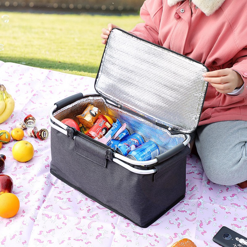 Rashladna torba Cool Bag sa 2 rucke SIVA - Slika 2