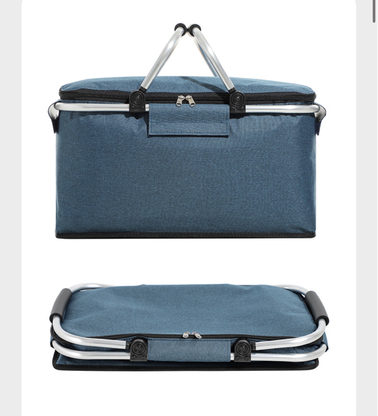 Rashladna torba Cool Bag sa 2 rucke SIVA - Slika 5